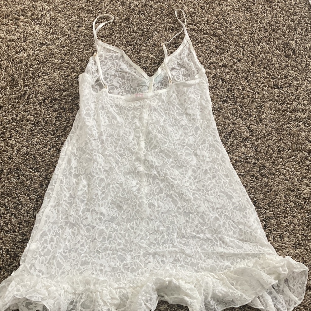 (Tag removed) white bridal VS teddy (S) - Picture 2 of 2
